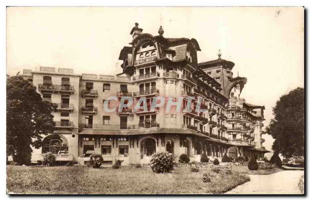 Évian-les-Bains — Hôtel-Royal — wydane przez Spółkę Wód Mineralnych Évian-Paris - Awers