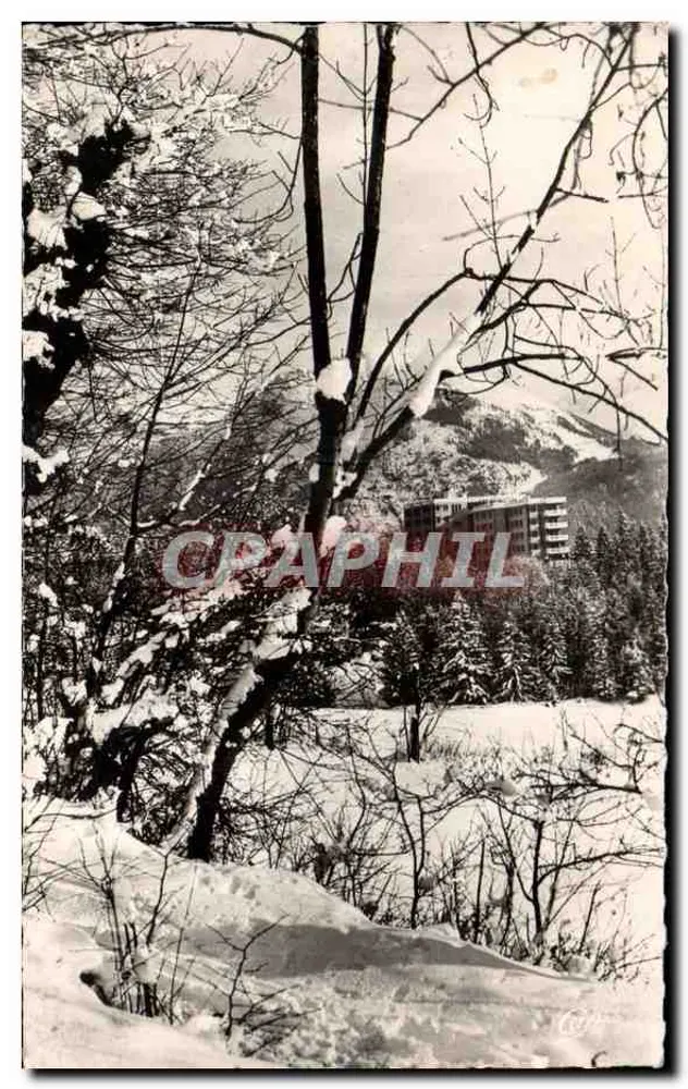 Sancellemoz no inverno — vista da estação — Réal-Photo - Frente