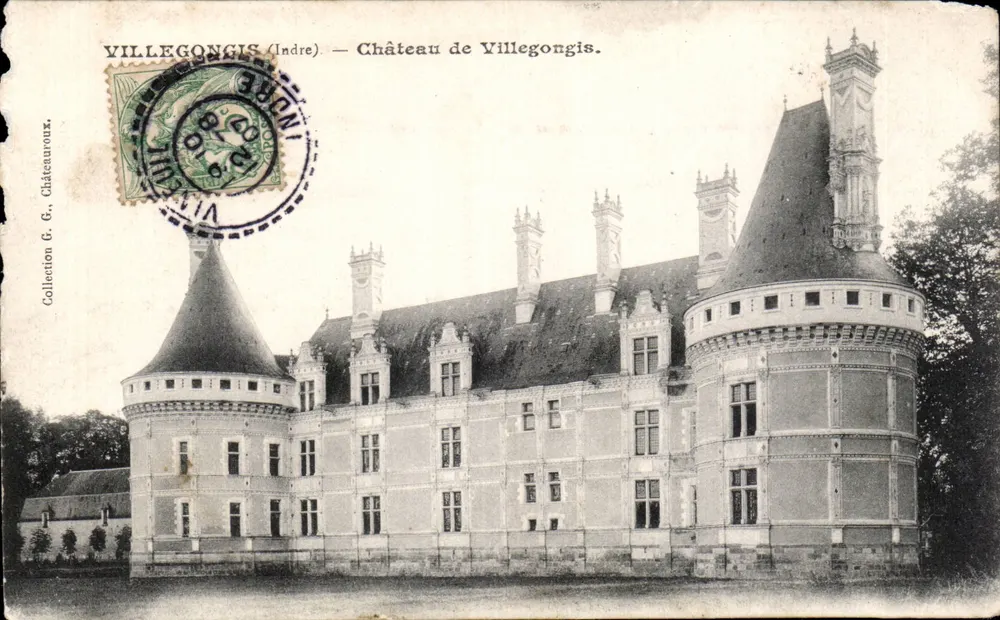 Villegonçis (Indre) — Château de Villegonçis. Éditeur : Châteaureoux. N° de série : 36. - Recto