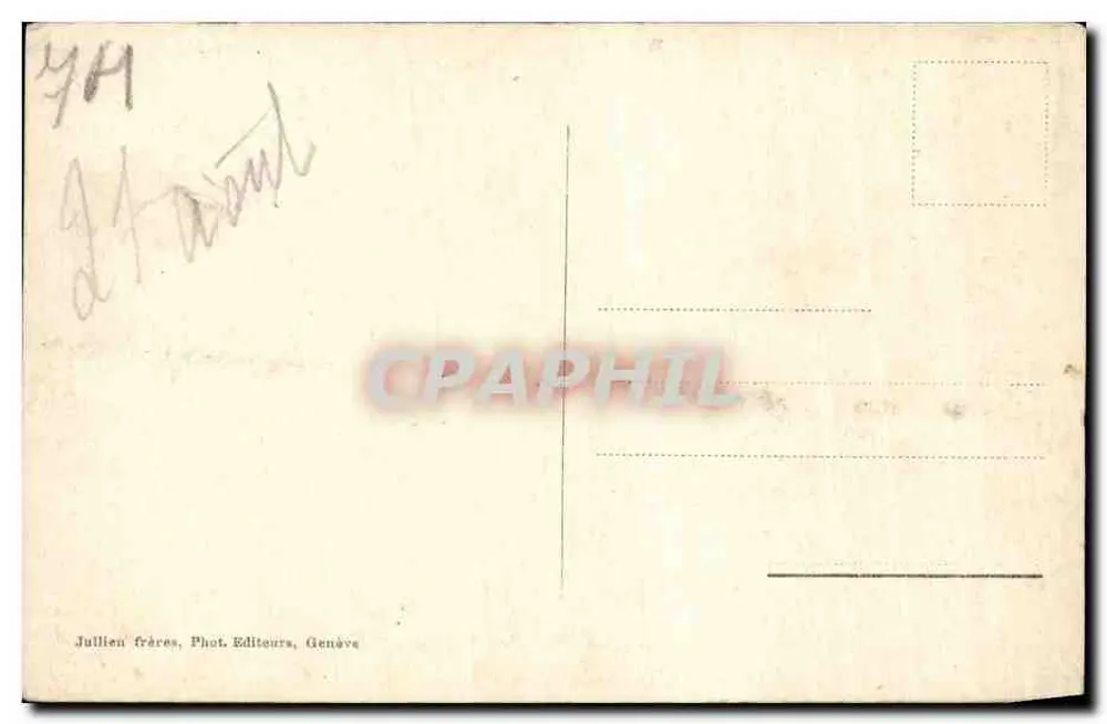 Vale de Chamonix — os Praz e o Mont-Blanc — J. J. 2991 - Verso