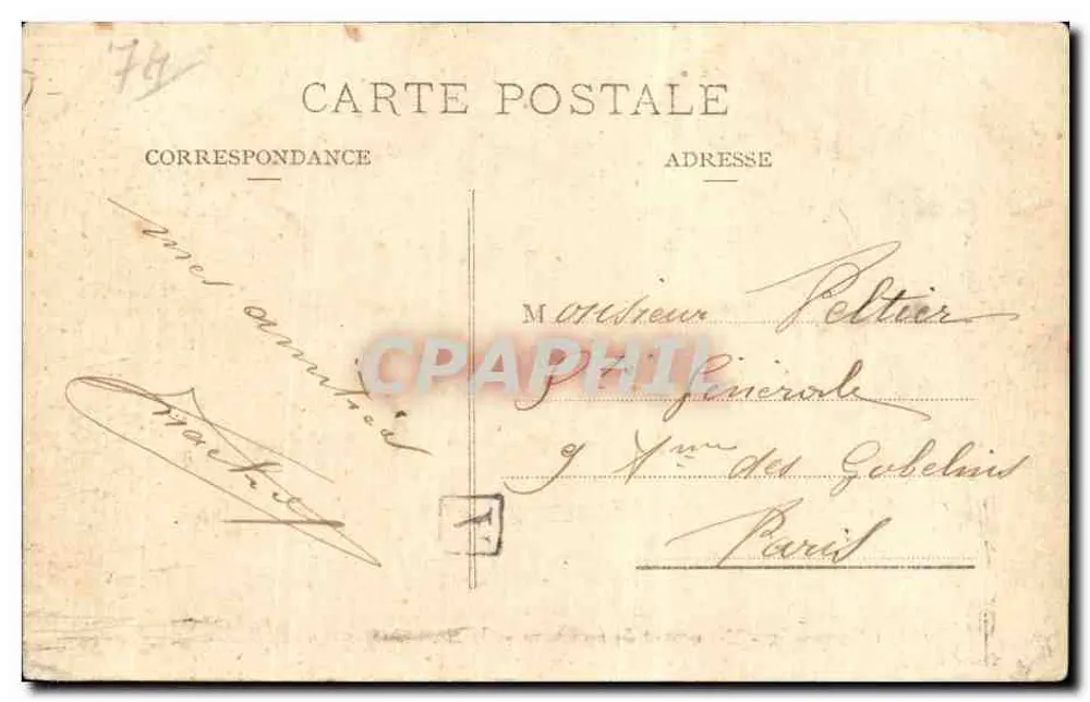 Chamonix - Monumento de Saussure e o Mt. Blanc — A. Gardel, Annecy, n°422 - Verso