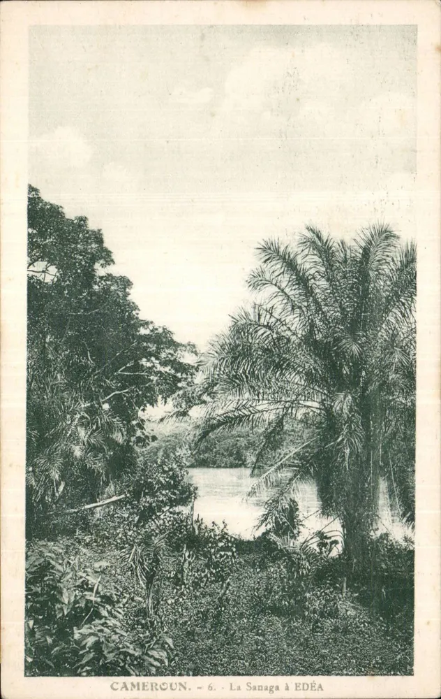 Der Sanaga-Fluss bei Edéa — Kamerun, Serie 6 — Verleger nicht sichtbar - Vorderseite
