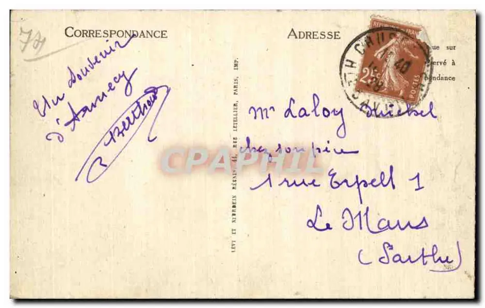 LAC D'ANNECY — O Lago em Duingt — LL - Verso
