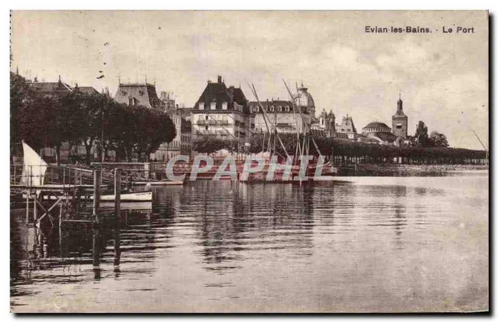 Evian-les-Bains. O Porto — Phototypie Co. Neuchâtel - Frente