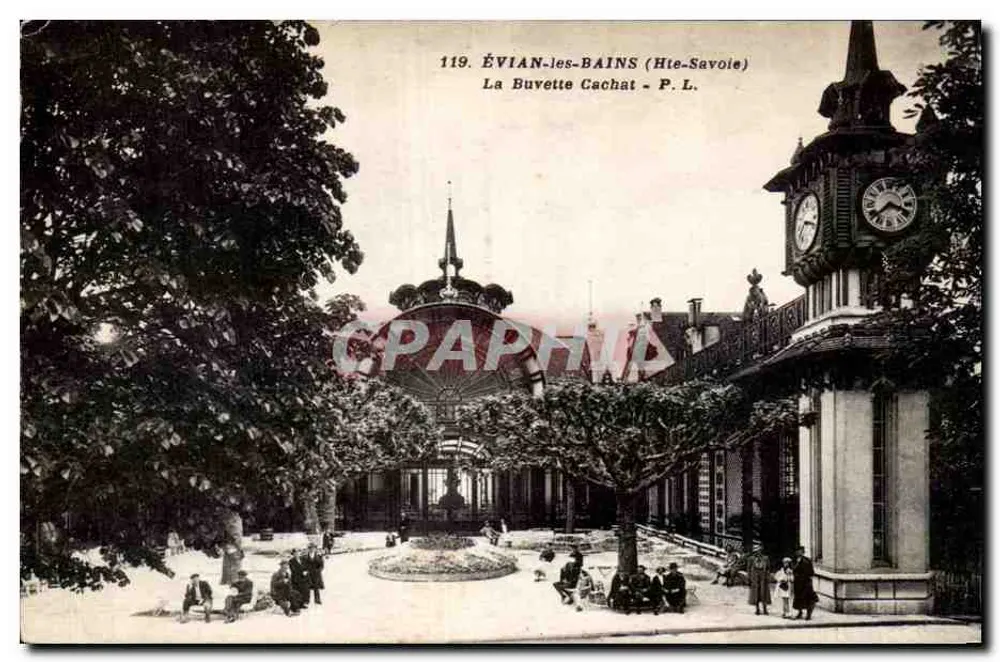 ÉVIAN-les-BAINS (Hte-Savoie) — A Buvette Cachat — P.L. n°119 - Frente