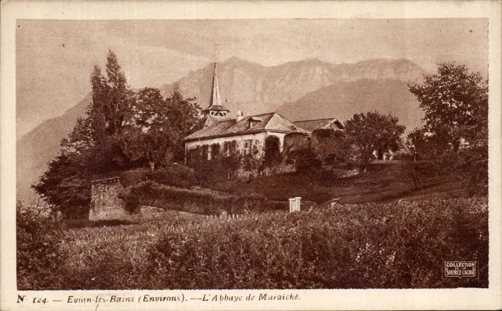 Euvian-les-Bains (Arredores) — A Abadia de Maraîché — Coleção Source Cichau, n° 124 - Frente