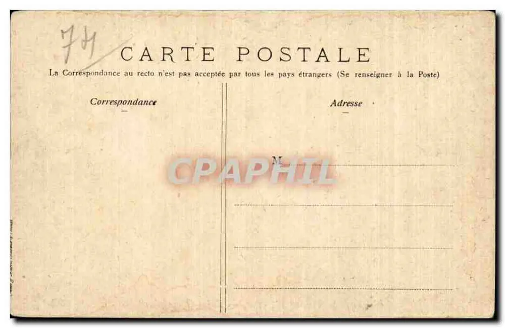 Arredores de Évian — Saint-Gingolph — editor 'Belle Époque' n°98 - Verso