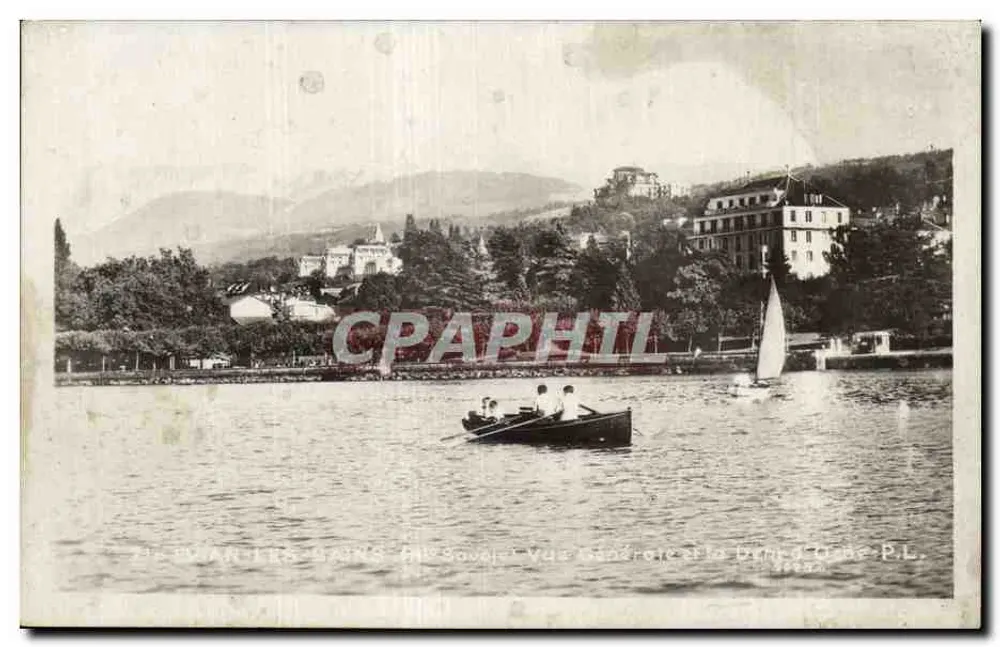 Lago de Annecy — Vista Geral — Editor P.L. (nº 3974) - Frente