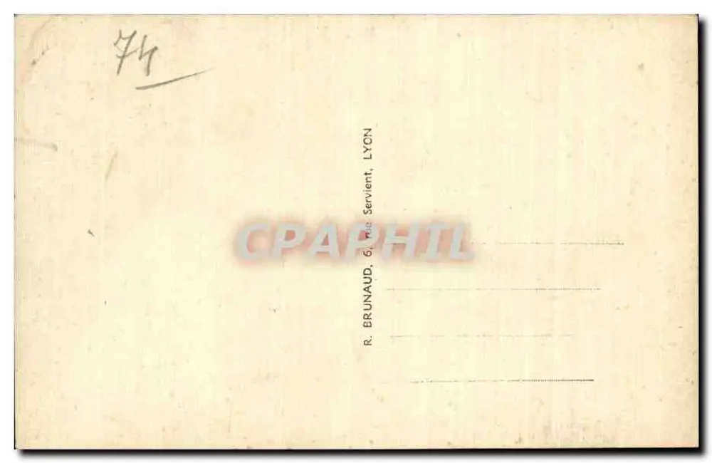 Lago de Annecy — Vista Geral — Editor P.L. (nº 3974) - Verso