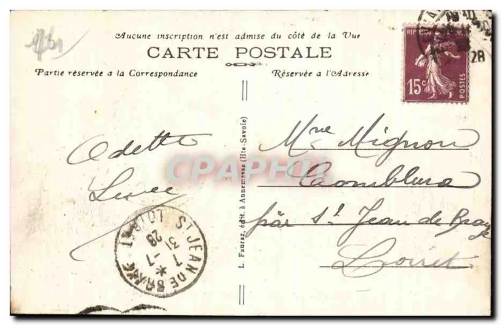 ÉVIAN-les-BAINS (Haute-Savoie) — Das Municipale Casino — Verlag 1360 - Rückseite