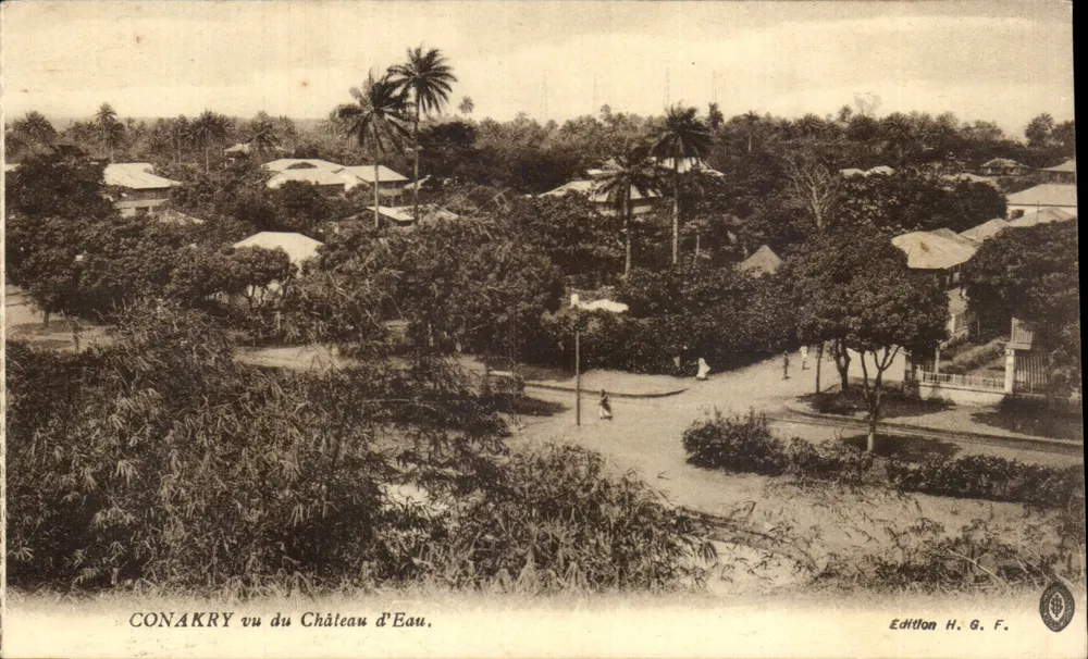 Conakry vista do Castelo da Água — Edição H. G. F. - Frente