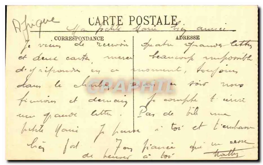 Conakry — Vista do Castelo — Edição N. G. F. - Verso
