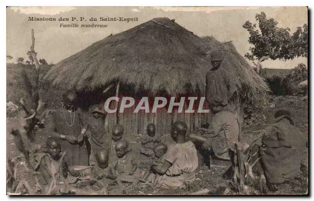 Große Familie — Missionen der P.P. des Heiligen Geistes — Foto von J. Bienaime, Reims - Vorderseite