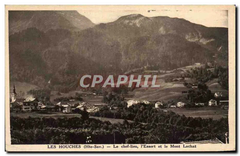 Les Houches (Hte-Sav.) — Das Zentrum, l’Essert und der Mont Lachat - Vorderseite