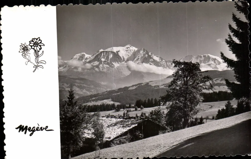 Megève — Aussicht auf den Mont Arbois und die Vorberge des Mont Blanc — Photos Le Moulut - Vorderseite