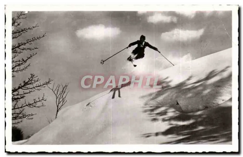 Ski im freien Flug — Mégeve (1113 m.) — Wintersport — H.23 — Verlag: Lausanne (Fotografie-Essay) - Vorderseite