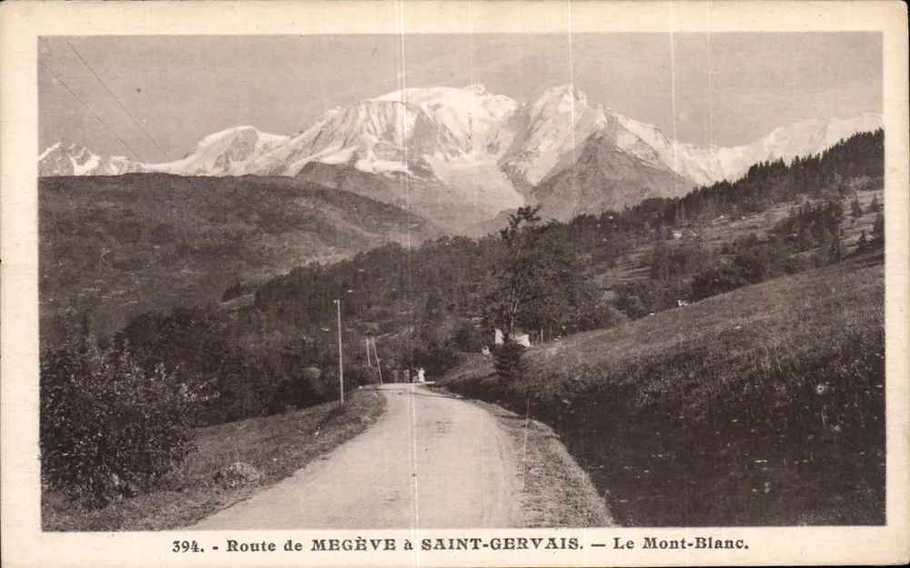 Route von Megève nach Saint-Gervais — Mont-Blanc - Vorderseite