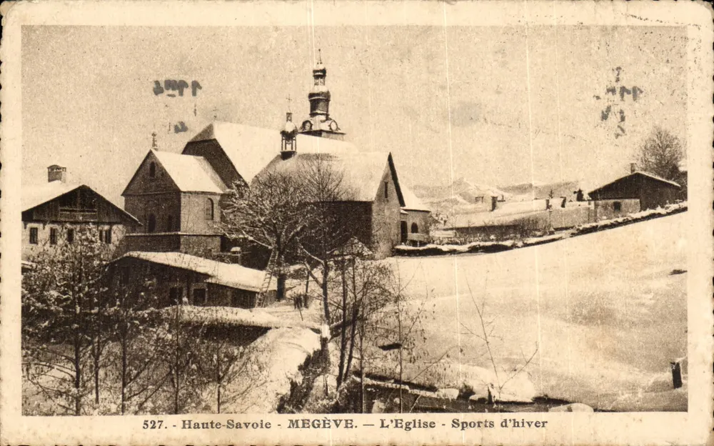 Megève — Die Kirche — Wintersport — Haute-Savoie — Nr. 527 - Vorderseite