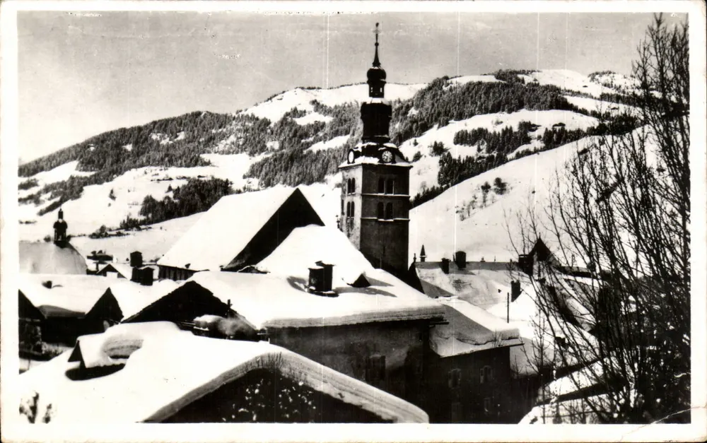Mégeve 1113 m. — Wintersportort. Das Dorf — L. Morand, Mégeve - Vorderseite