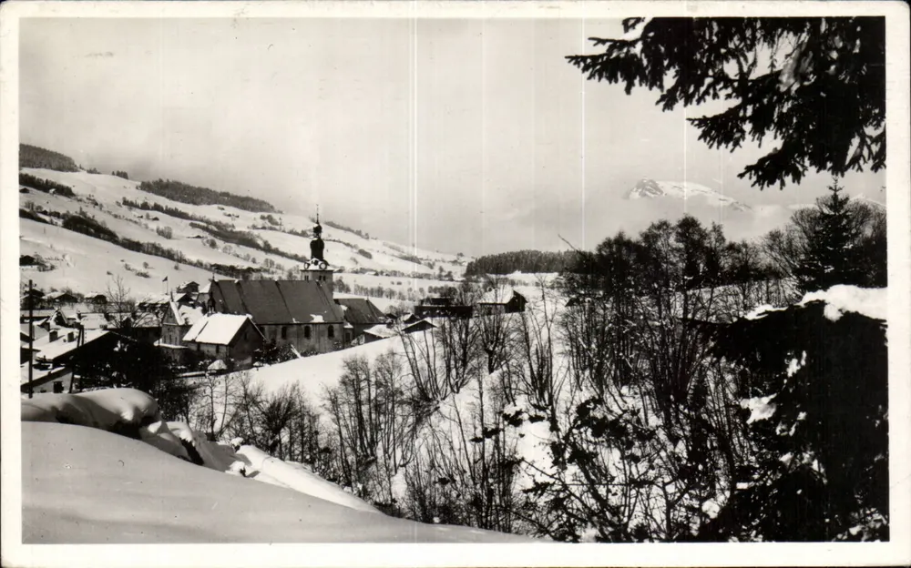 Mégeve — Wioska — L. Morand, fotograf - Awers