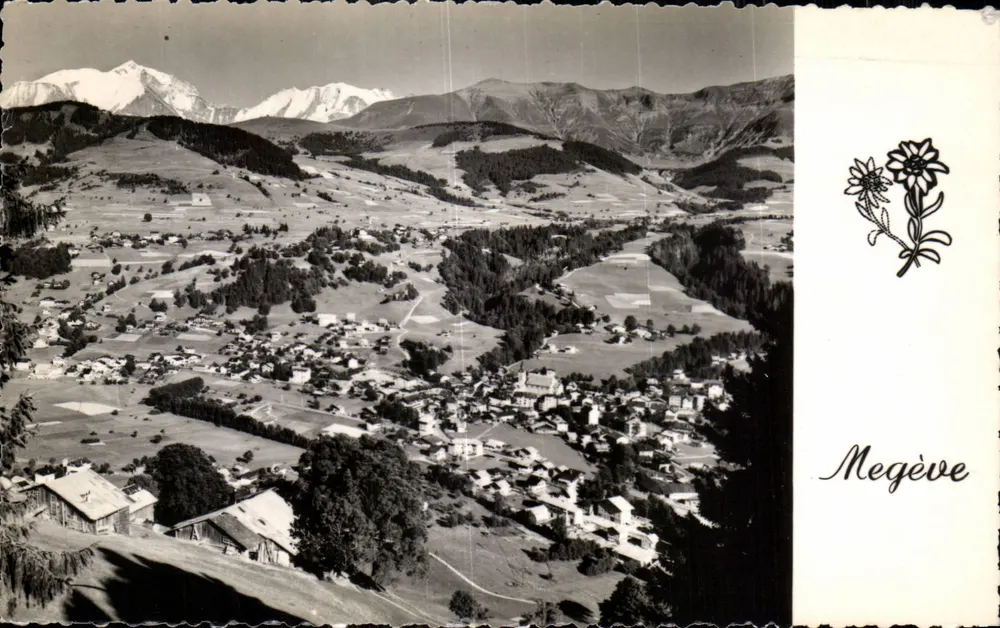 Megève — Allgemeiner Blick und Mont Blanc — Photos Le Moulut - Vorderseite