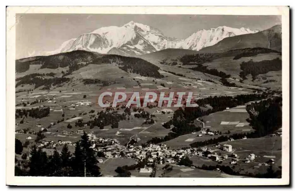Mont Blanc — Panoramablick — L. MORAND, Fotoverlag (Haute-Savoie) - Vorderseite