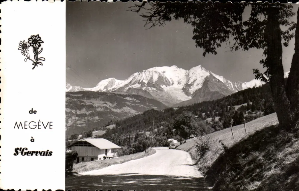 Mont-Blanc — vista de Megève a St-Gervais - Frente
