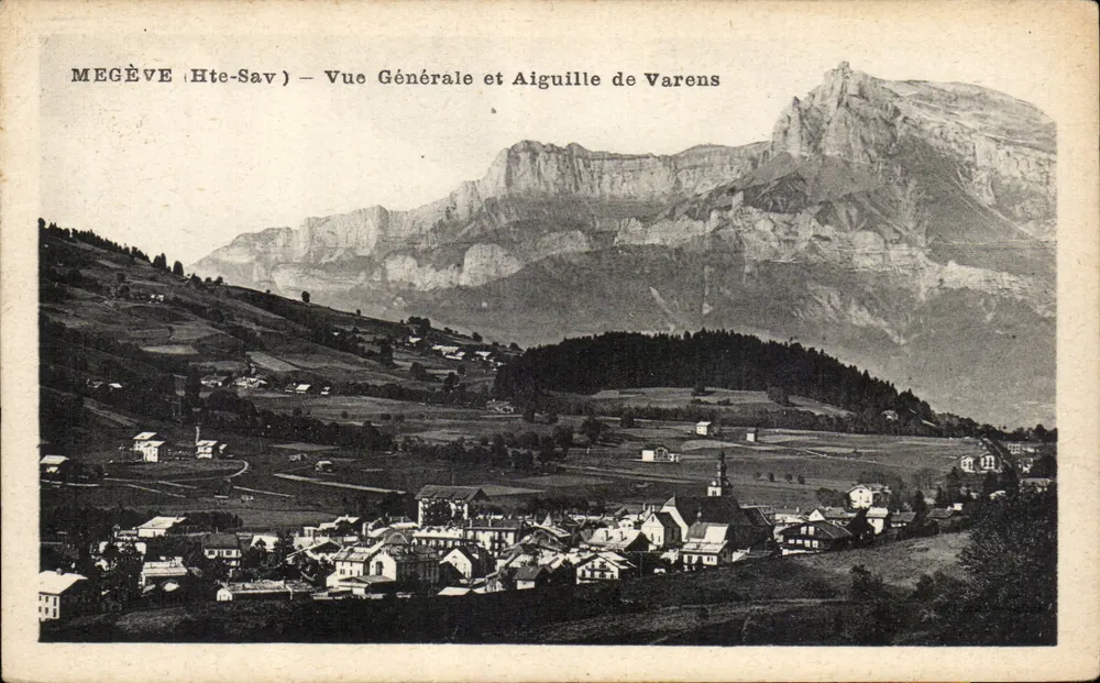 Megève (Hte-Sav) — Allgemeiner Blick und Varens-Nadel - Vorderseite
