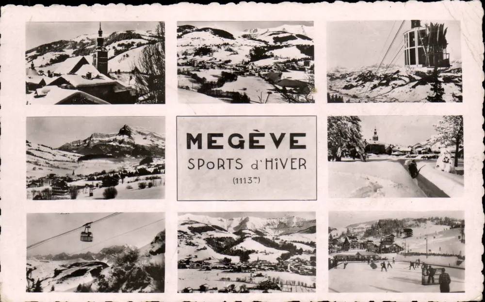 Megève — Esportes de Inverno — L. Mohand, Editor, Megève - Frente