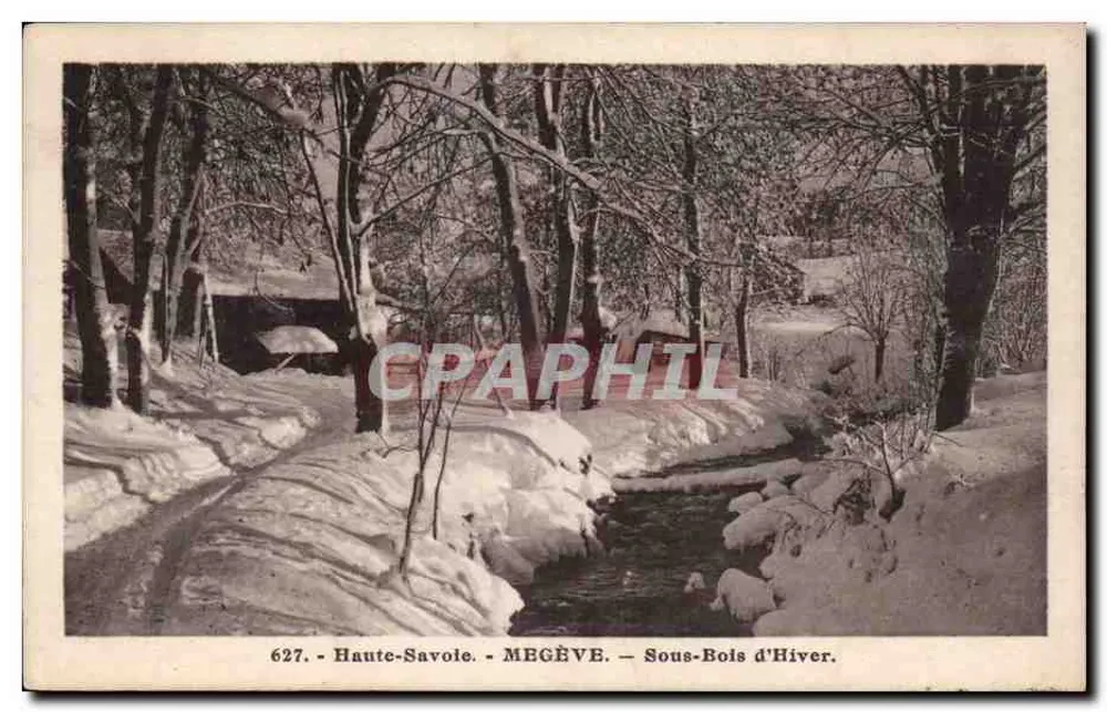 Mégeve — Sous-Bois de Inverno — L. Morsaud, fot. - edit. (Haute-Savoie) - Frente