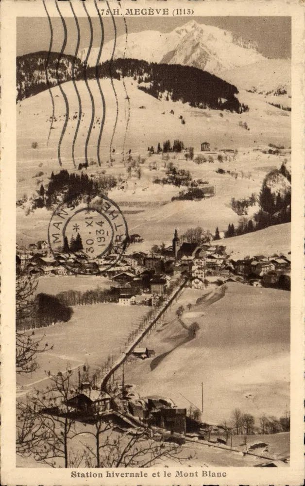 Wintersportort und Mont Blanc — Megève (1113) — L. Morand, phot.-éd. - Vorderseite