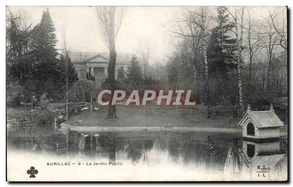 Aurillac — O Jardim Público — M.T. I.L. - Frente