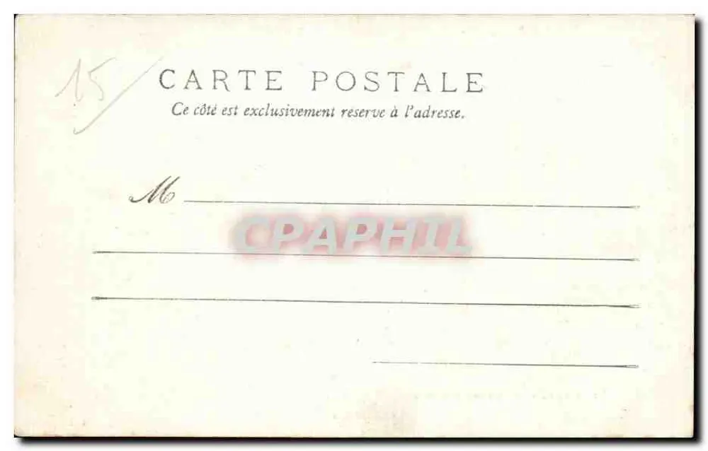 Aurillac — O Jardim Público — M.T. I.L. - Verso