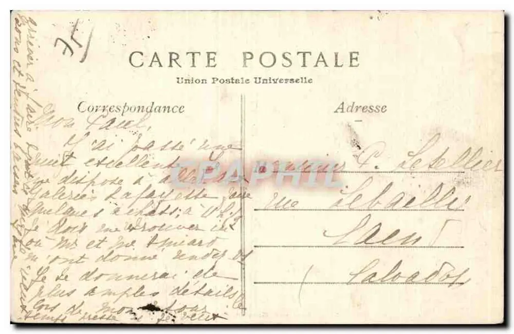 Paris — Praça dos Artes e Ofícios — n°99 - Verso