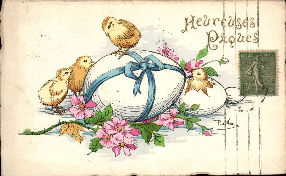 Pasen — Vleermuizen van Pasen — J. Picot, Av. de l'Opéra Parijs - Voorkant