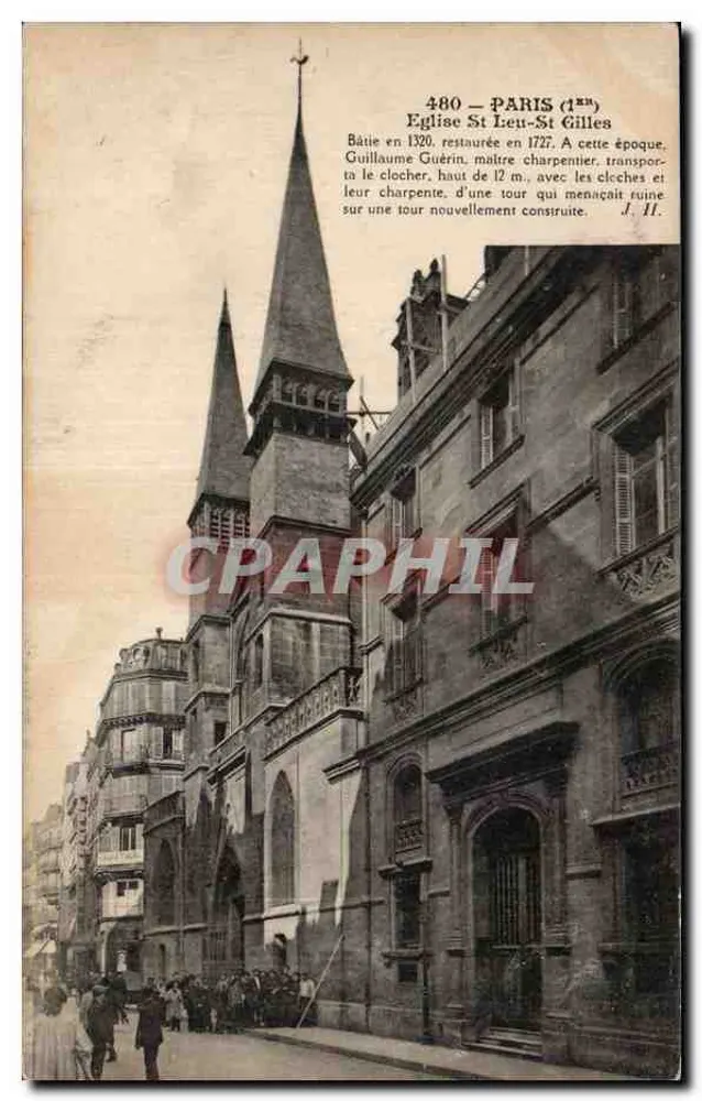 Igreja de Saint-Gilles — Paris (12e) — n°480 - Frente