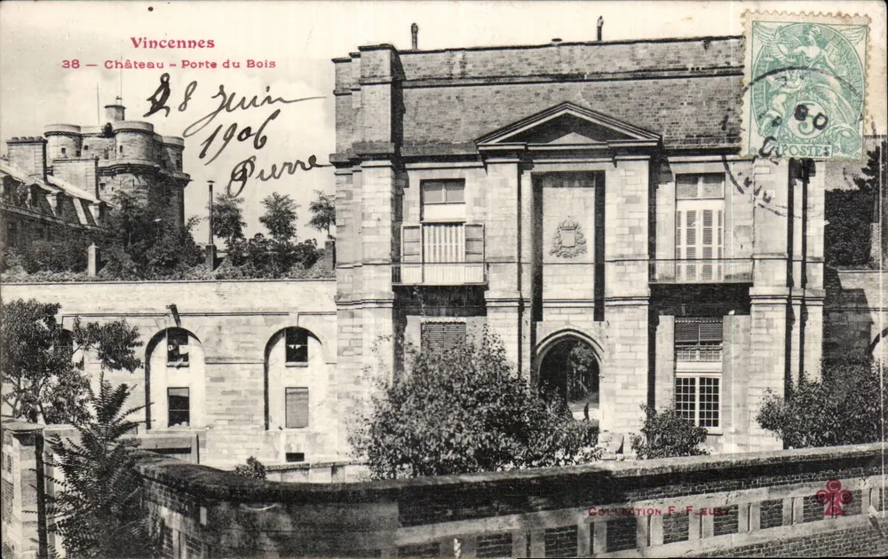 Vincennes — Castelo — Porta do Bois — Coleção F. F. Eusty - Frente