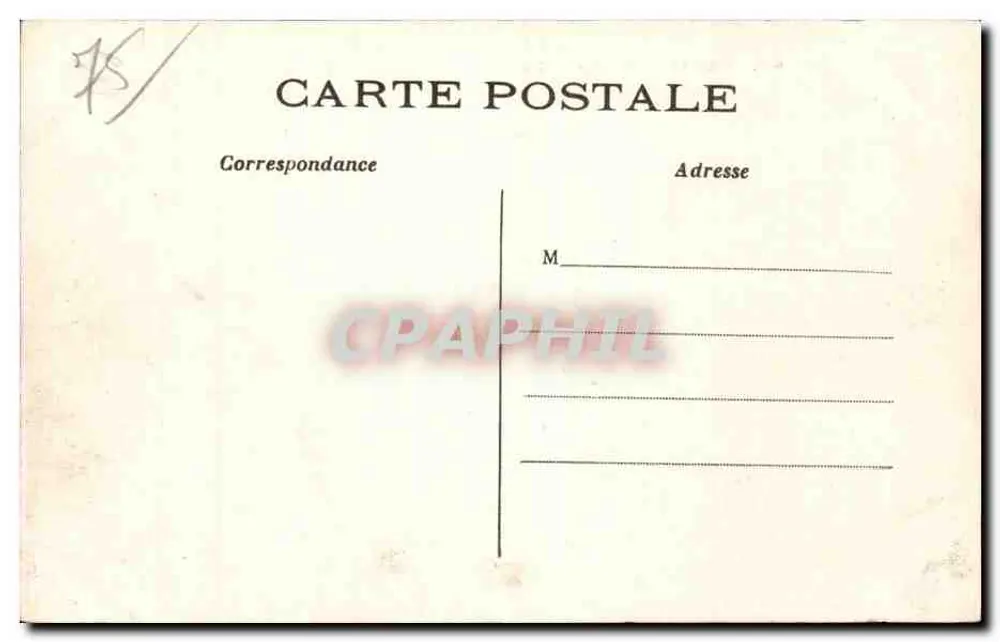 Paris - Passy - Der Metropolitan-Brücke — C.M. n°68 - Rückseite