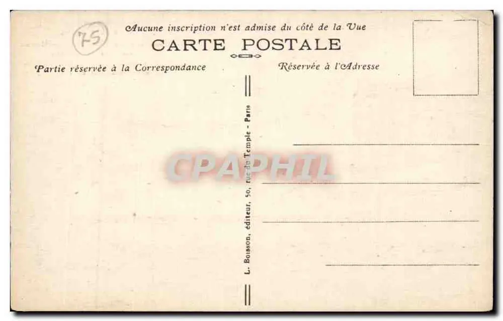 Apsis der Kirche Saint-Pierre de Montmartre — Ehemalige Abhängigkeit der Benediktinerabtei im Jahr 1147 — J. H. — Nr. 086 - Rückseite