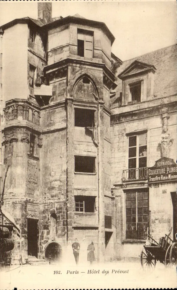 Paris — Hotel dos Prévoost — Editor Normand, n° 102 - Frente