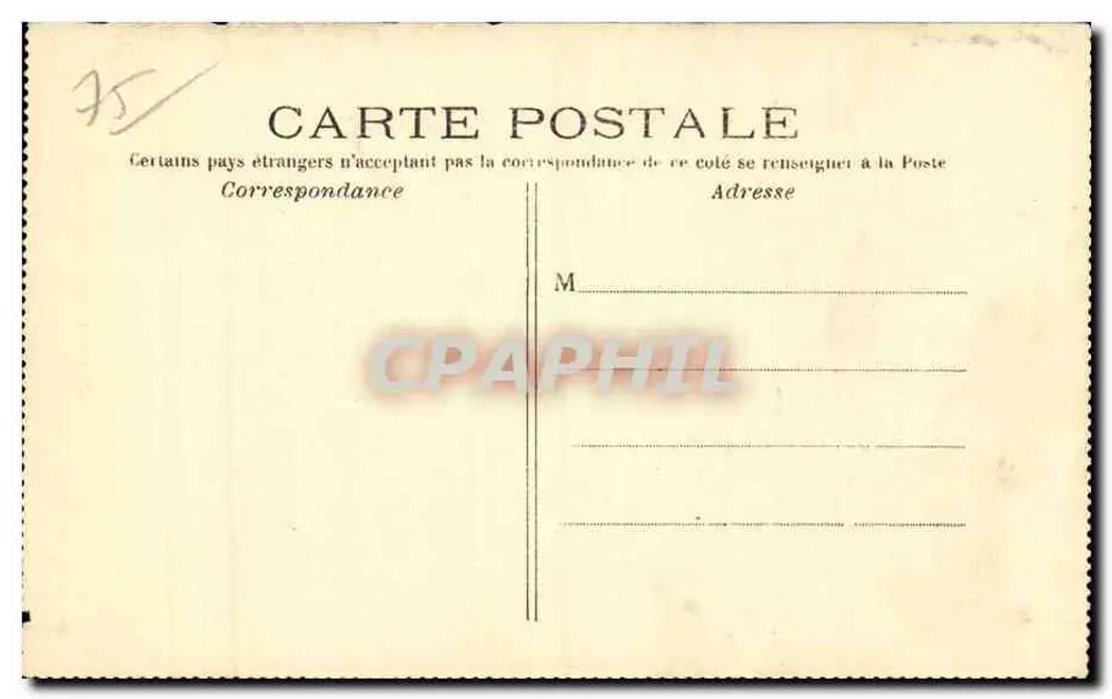 Paris — Hotel dos Prévoost — Editor Normand, n° 102 - Verso