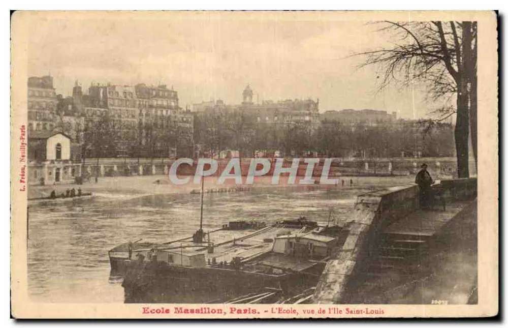 Schule Massillon, Paris — Ansicht der Île Saint-Louis — L. Frém, Neuilly-Paris - Vorderseite