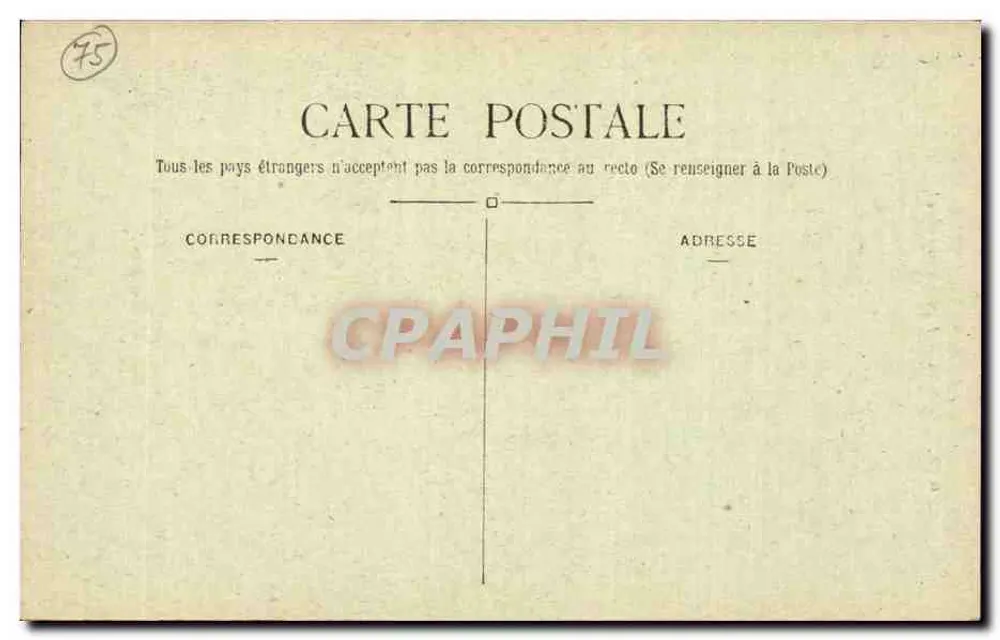 Paris — Igreja de São Paulo — C.M. n°623 - Verso