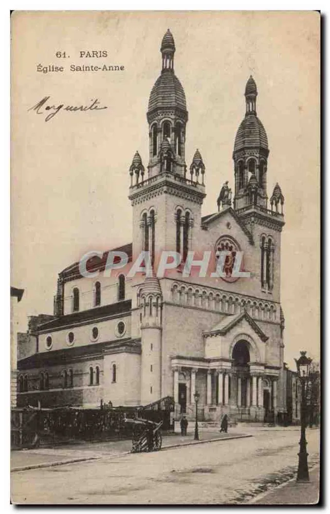 Kirche Sainte-Anne — Paris — Verlag Morguerite, Nr. 61 - Vorderseite