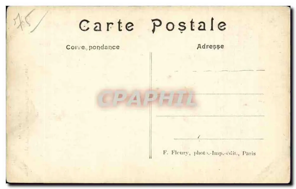 Kirche Notre-Dame du Travail — Paris (14. Bezirk) — Straße Vercingétorix — F. Fleury, Foto-Verlag, Paris - Rückseite