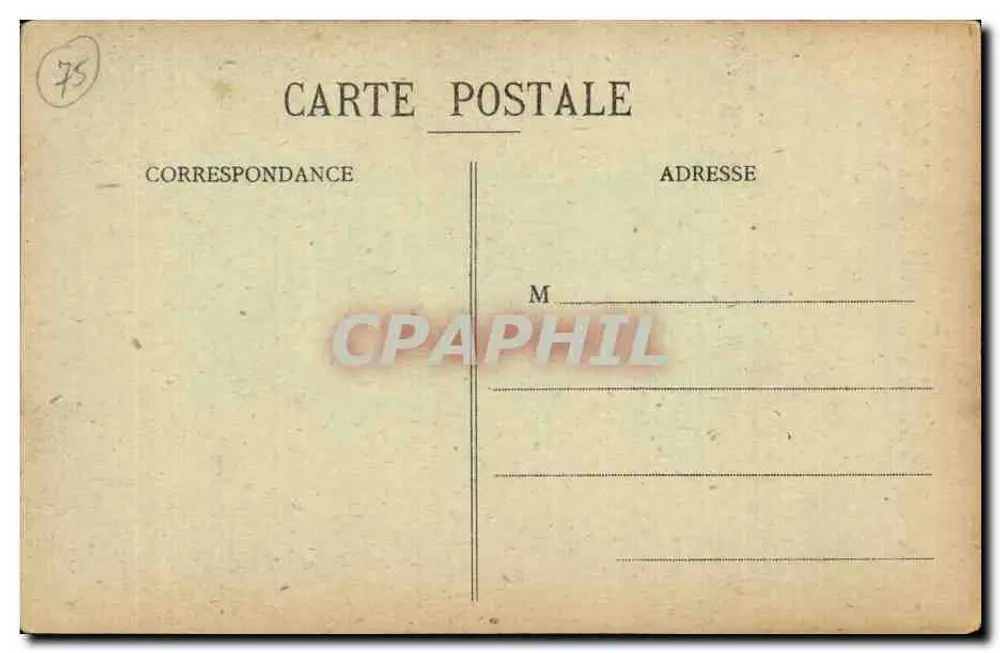 Paris (18°) - Igreja de São Bernardo da Capela — capela batismal decorada por Pérignon, curiosa cortada em mármore do século XVII e ao redor do altar, madeireiras do século XVI — J.H. - Verso