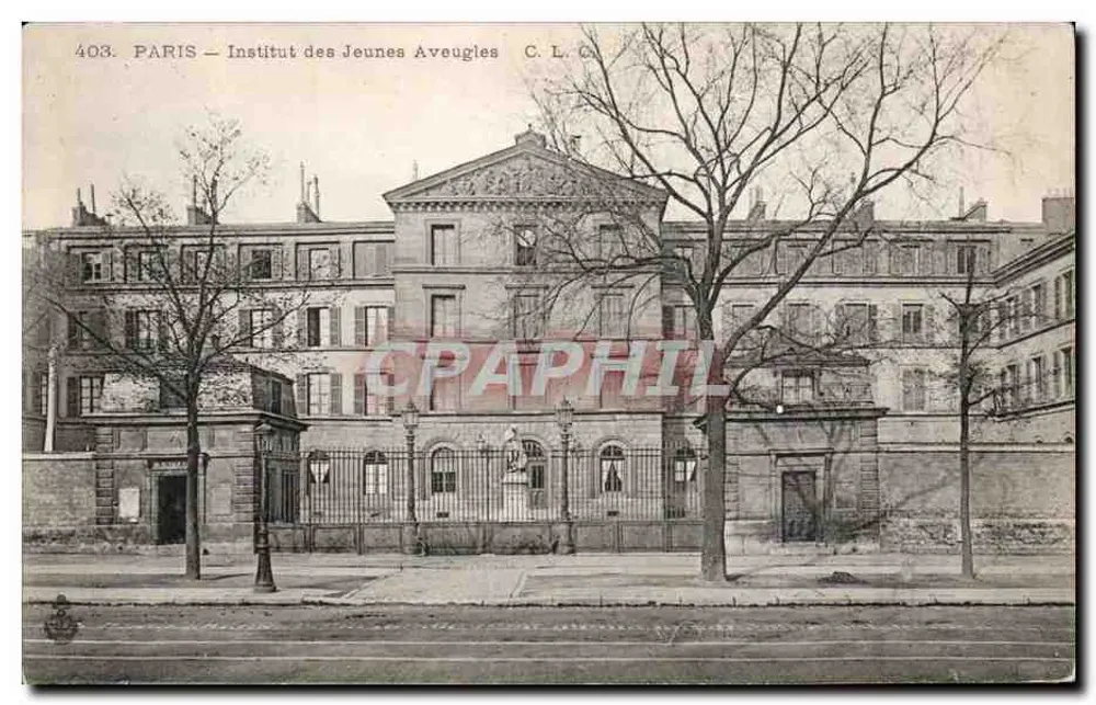 PARIS — Instituto dos Jovens Cegos — C.L.C. — n° 403 - Frente