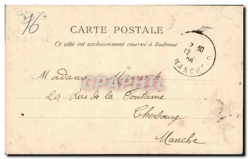 Fécamp — Fontaine en fer forgé du Square de la Bénédictine — E. L. Di, Paris - Rückseite