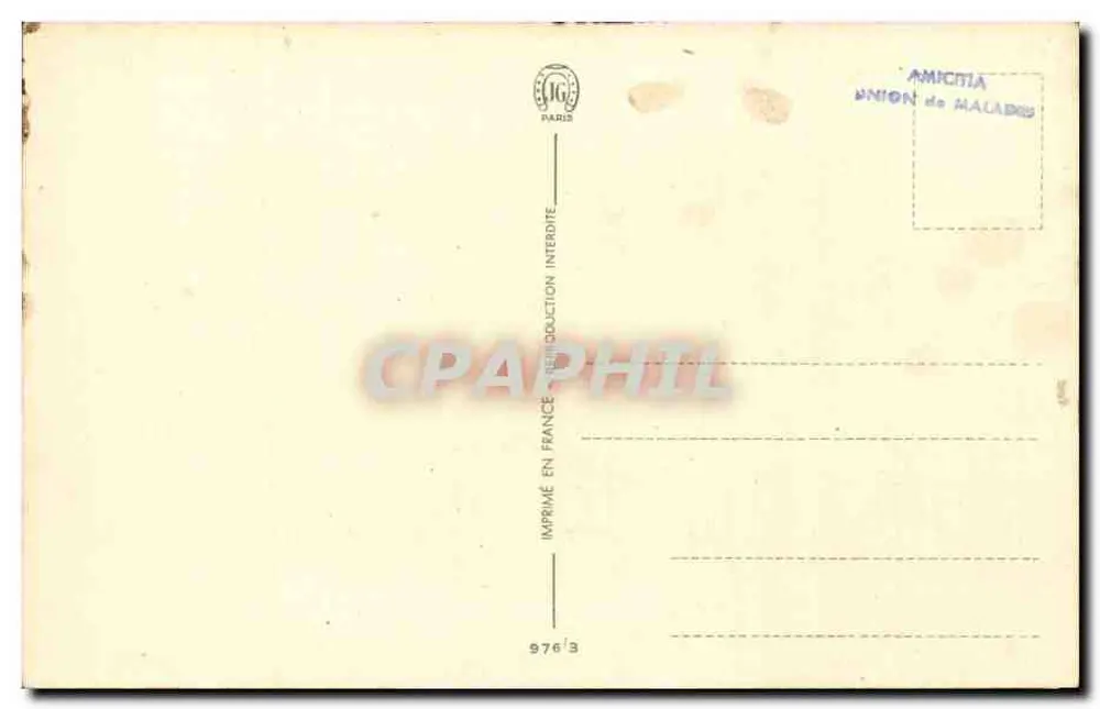 Ostern — gefärbte Eier, Küken, Schmetterling — Verlag IG Paris, Nr. 976/3 - Rückseite