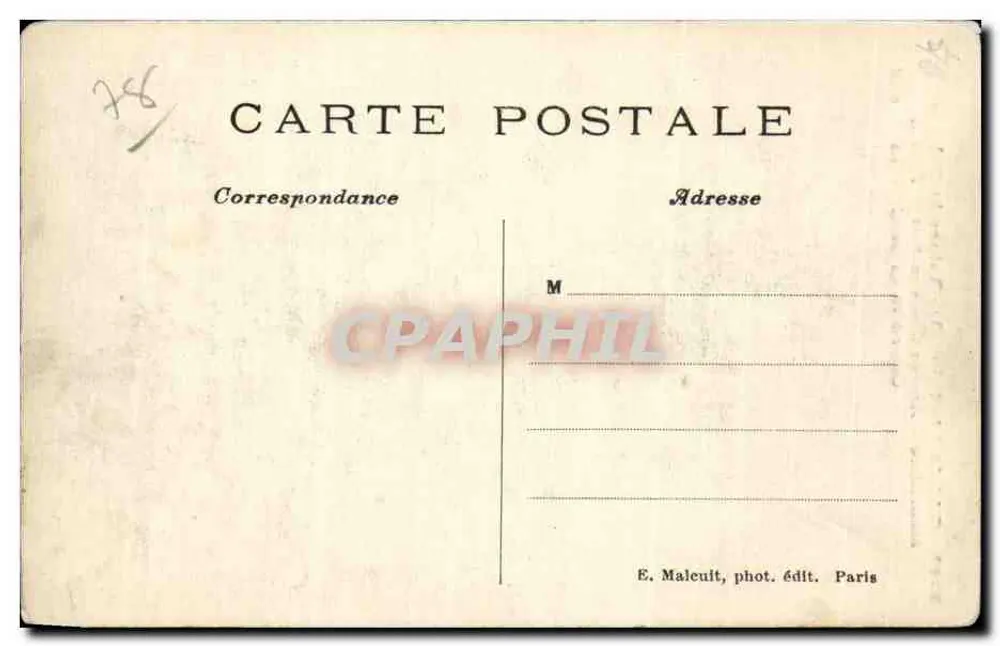 Chevreuse (S.-et-O.) — Ruínas do Castelo da Madeleine — Torre Leste — Construído em 1795. Destruido em 1624. E.M. - Verso